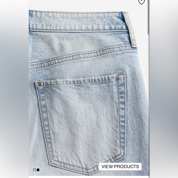 H&M High rise slim straight leg jeans - Picture 4 of 7